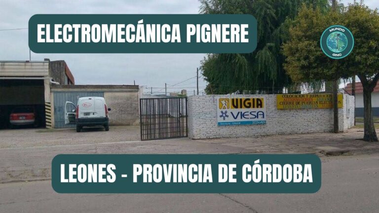 Taller Electromecánica Pignere en Leones provincia de Córdoba